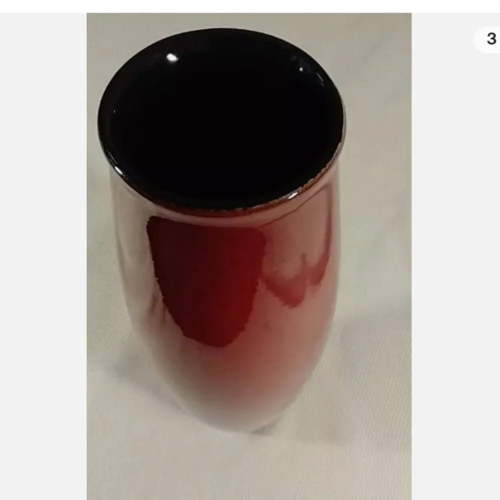 Amano Torpedo Vase, Red